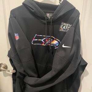 2020 Nike Seattle Seahawks Hoodie Crucial Catch Cancer On Field Men’s XL